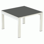 TABLE BASSE EASY OFFICE 60X60 CM P. BLANC PLAT. BLC/ANTH. - PAPERFLOW