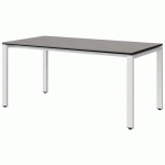 TABLE MALIBU 160X80 T5 SOUDÉ ST ANTIB BÉTON F186/NO BLC 9016