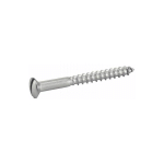 VIS À BOIS TÊTE FRAISÉE BOMBÉE FENDUE - INOX A2 5X75 MM - BOÎTE DE 100