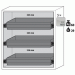 ARMOIRE SÉCURITÉ S-PEGASUS-90 S90.129.120.WDAC GRIS CLAIR - ASECOS