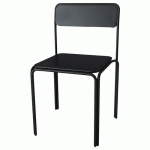 CHAISES BISTROT ASSISE MÉTAL NOIR - MEET BY PAPERFLOW