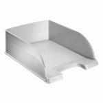 LOT DE 4 - CORBEILLE À COURRIER MAXI FORMAT LEITZ PLUS JUMBO GRISE