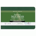 DELTA SERIES CARNET SOUPLE 26F 14X21,6CM 270G - IVOIRE - LOT DE 2