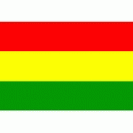 DRAPEAU BOLIVIE : DIMENSIONS - 60 X 90 CM