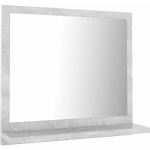 MIROIR DE SALLE DE BAIN 40 X 10,5 X 37 CM AGGLOMÉRÉ GRIS - GRIS