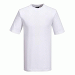 LOT DE 3 - PORTWEST B195 T-SHIRT PREMIUM TURIN BLANC - TAILLE L