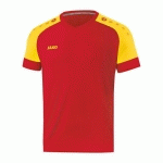 MAILLOT DE FOOT MANCHES COURTES - JAKO - CHAMP 20 ROUGE/JAUNE