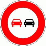 PANNEAU DE SIGNALISATION B3 INTERDICTION DE DÉPASSER - KELIAS