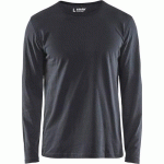 T-SHIRT MANCHES LONGUES GRIS FONCÉ TAILLE XXL - BLAKLADER