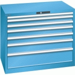 ARMOIRE 7 TIROIRS 1023X725X850MM-CAPACITÉ 200KG-BLEU CLAIR - LISTA
