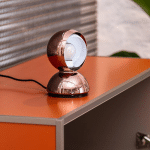 ARTEMIDE ECLISSE LAMPE À POSER, CUIVRÉE