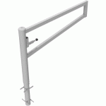 BARRIÈRE CARRÉ PIVOTANTE À BÉTONNER POUR CADENAS-1500MM - SCHAKE