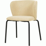 CHAISE EMPILABLE BREAK EN TISSU - BEIGE - VEBA