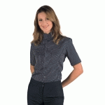 CHEMISE UNISEXE DUBLINO MANCHES COURTES NOIR BLANC 100% COTON