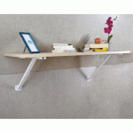 CONSOLES DE MUR SOUS PENTE - EN ACIER EPOXY BLANC BRICOZOR