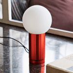 HAY TURN ON LAMPE À POSER LED DIMMABLE PIED ORANGE