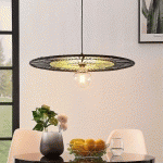 LINDBY NEHALINO SUSPENSION, BAMBOU, PLATE