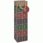 LOT DE 6 - SAC CADEAU NOËL POUR BOUTEILLE 
