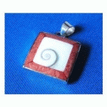 PENDENTIF OEIL DE SAINTE LUCIE OU SHIVA ET ARGENT 92.5