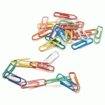 TROMBONES 27 MM COULEURS ASSORTIES - BOÎTE DE 100