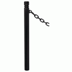 POTELET PROVINCE Ø76 MM CHAINES 1 ANNEAU CITY NOIR 9005 - PROCITY