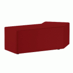 POUF SHIFT+ LANDSCAPE D\'ANGLE 135° DROITE - 140,8X72,5X46CM - STAMSKIN TOP ROUGE - MANUTAN COLLECTIVITÉS