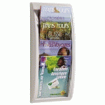 PRÉSENTOIR MURAL QUICK FIT 4 CASES A4 BLANC