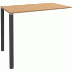 TABLE HAUTE 2 PIEDS L140XH105XP60CM HÊTRE/PIED CARBONNE - SIMMOB