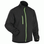 VESTE SOFTSHELL STRETCH+ NOIR/VERT TAILLE M - BLAKLADER