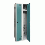 ARMOIRE SÉCHANTE IP 2 COLONNES À MORAILLON TURQUOISE - MANUTAN COLLECTIVITÉS