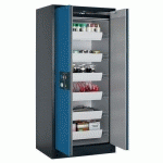 ARMOIRE SÉCURITÉ Q-PEGASUS-90 Q90.195.090.WDAC GRIS/BLEU - ASECOS