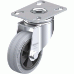 BLICKLE - ROULETTE PIVOTANTE Ø 80MM BANDAGE CAOUTCHOUC SBR 80KG - LKPA-VPA 80G
