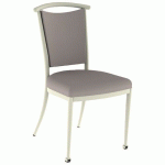 CHAISE 550 MOB ALU ASS/DOS ABAKA CHAMOIS - 4P BEIGE 1013 - MOBIDECOR