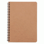 LOT DE 5 - CAHIER RELIURE INTÉGRALE AGE BAG A5 100 PAGES PETITS CARREAUX - TABAC