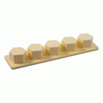 MULTIMOULE DÉMOULEUR POLYSTYRÈNE 5 GÂTEAU HEXAGONES 6.1 CM
