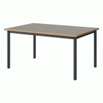 TABLE MALIBU 120X80 T3 4P STRA ALAISÉ GRIS U727/GRIS 7016