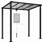 ABRI BUS MILAN 2.50 M SANS BARDAGES LATÉRAUX - NOIR 9005 - PROCITY