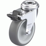 BLICKLE - ROULETTE PIVOTANTE À FREIN Ø 75MM BANDAGE CAOUTCHOUC TPE 75KG - LRA-TPA 75G-FI