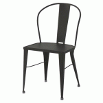 CHAISE TURIA ACIER 4 PIEDS - ANTHRACITE - JAYSO