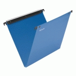 LOT DE 10 - DOSSIER SUSPENDU POUR TIROIRS POLYPROPYLÈNE OPAQUE VMG ESSELTE FOND 15 MM BLEU