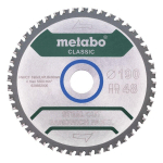 METABO - LAME DE SCIE « STEEL CUT/SANDWICH PANEL - CLASSIC », 190X30 Z48 FZ/FA 4° (628682000)