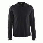 POLO MANCHES LONGUES NOIR TAILLE XXXL - BLAKLADER