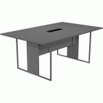 TABLE DE RÉUNION RAZOR 180 CM -ANTHRACITE - PIEDS ANTHRACITE - ARTARREDI