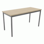 TABLE DE RÉUNION TREFF 140 X 60 CHÊNE DE FIL/ ALU