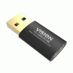 VISION TC-USB3AC/BL CHANGEUR DE GENRE DE CÂBLE NOIR