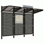 ABRI BUS CONVIVIALE 3 M FOND ACIER NOIR 9005 - PROCITY