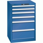 ARMOIRE BLEU GENT. 564X572X850 AVEC 6 TIR. 75KG _ 14.258.090 - LISTA