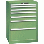 ARMOIRE VERT 717X572X1000 AVEC 7 TIR. 75KG _ 78.580.030 - LISTA