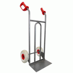 DIABLE ACIER DROIT POIGNÉE OUVERTE 250 KG ROUES ROUES PREMIUM INCREVABLES