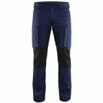 PANTALON DE TRAVAIL SERVICES STRETCH MARINE/NOIR TAILLE 52 - BLAKLADER